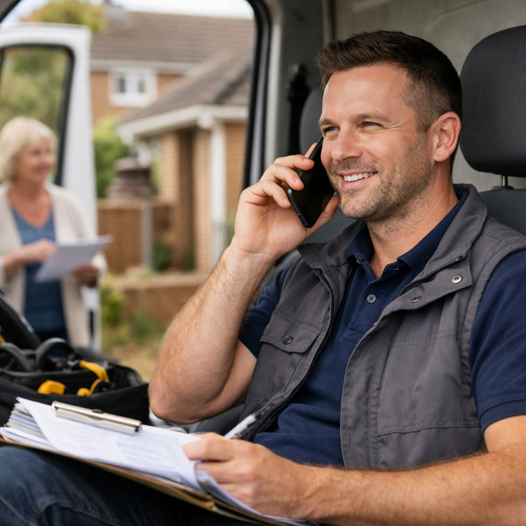 how to follow up a quote without being pushy UK tradesperson