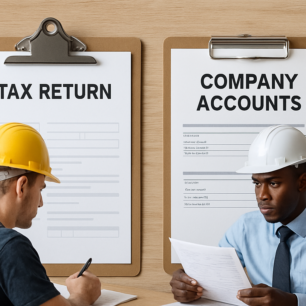 sole trader vs limited company construction UK comparison