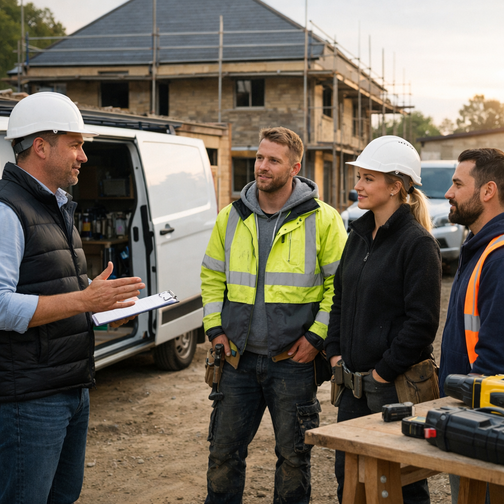 how to scale a construction business from one van to a team UK