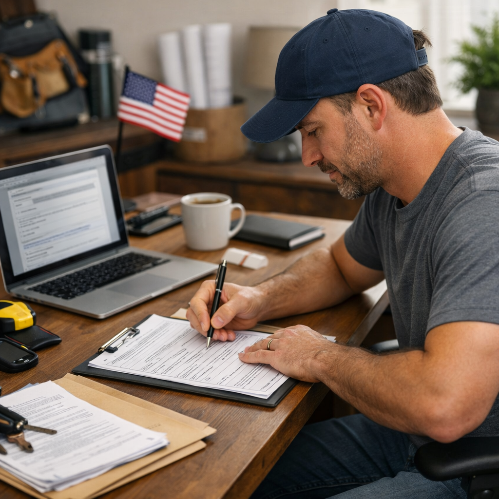 going self-employed contractor USA checklist
