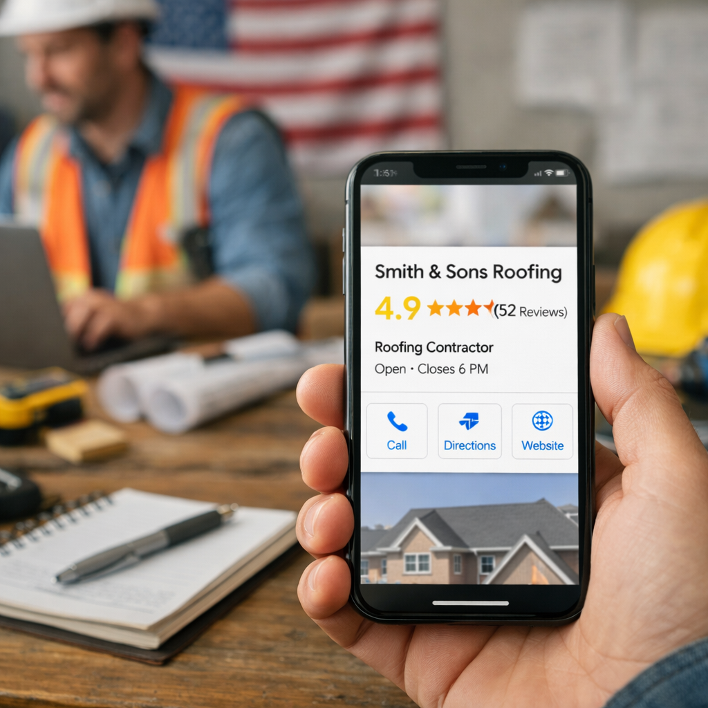 US contractor Google Business Profile reviews 5 star