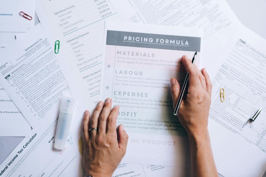 contractor pricing a job USA profit