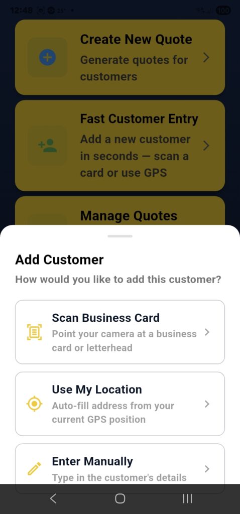 free quote app for tradespeople UK