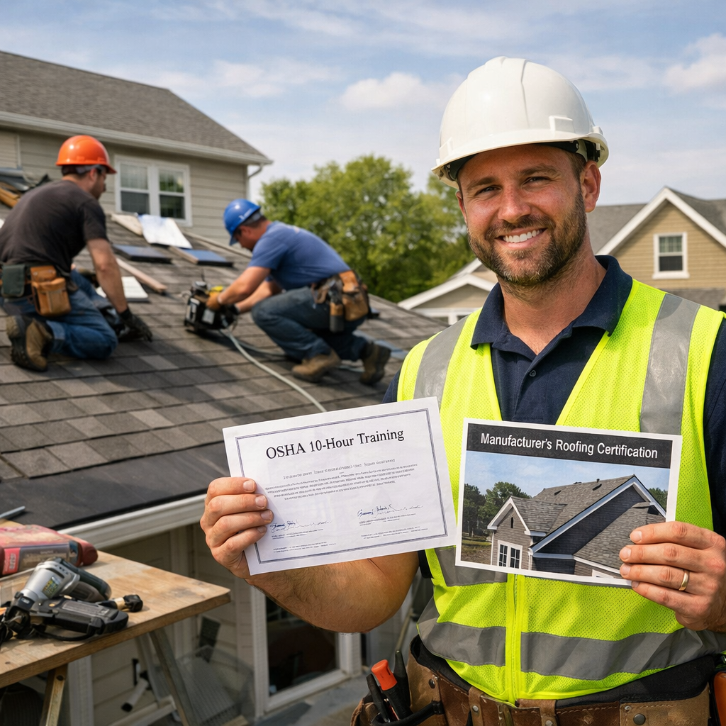 what qualifications do you need to be a roofer USA