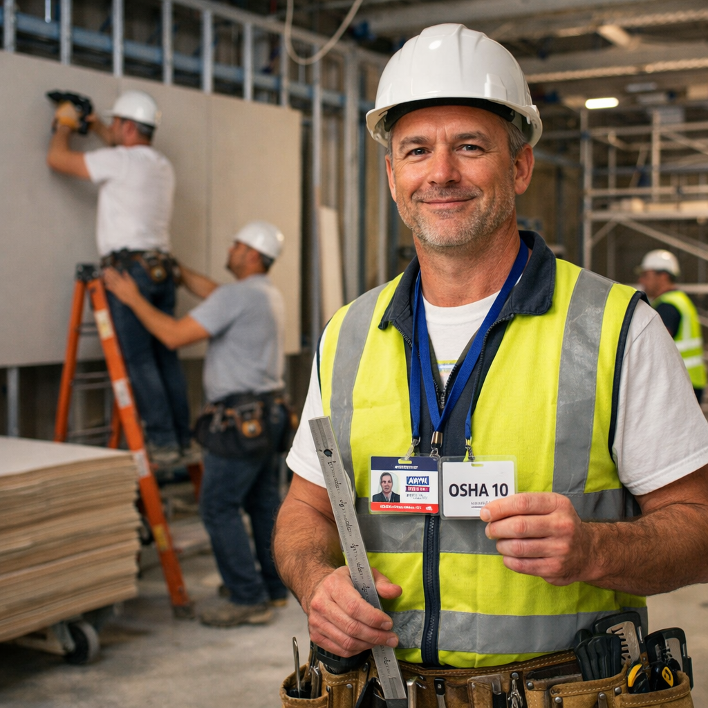 qualifications drywall contractor USA