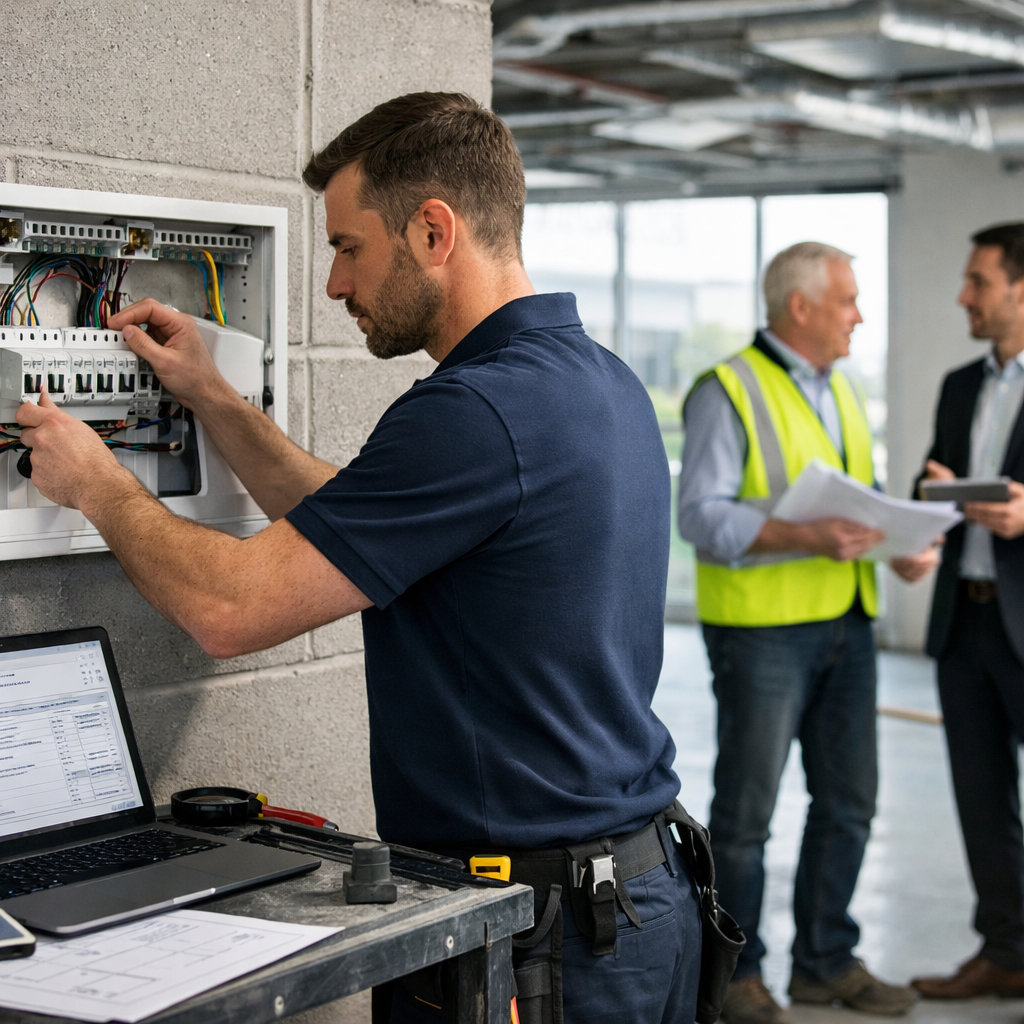 how electricians win commercial contracts faster quoting UK 2026