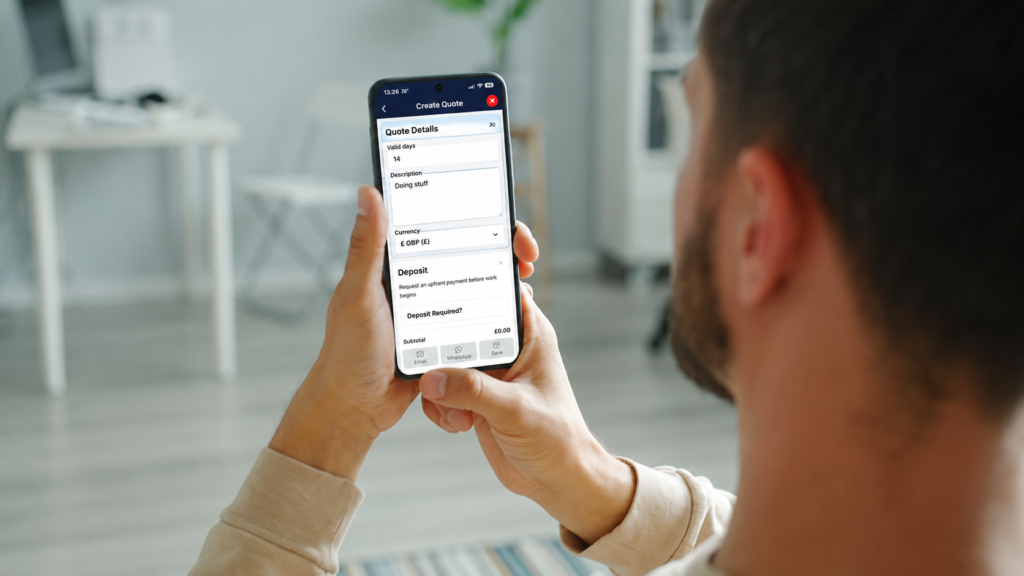 what app do tradespeople use to create quotes UK