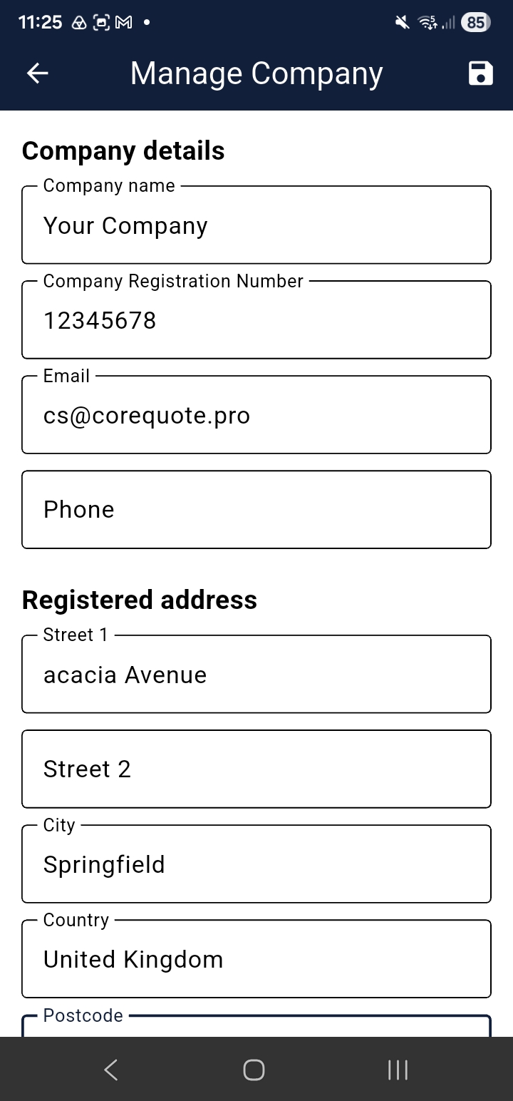 cq help company 01 details