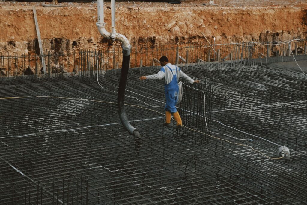 groundworker completing quality work, professional result visible, USA