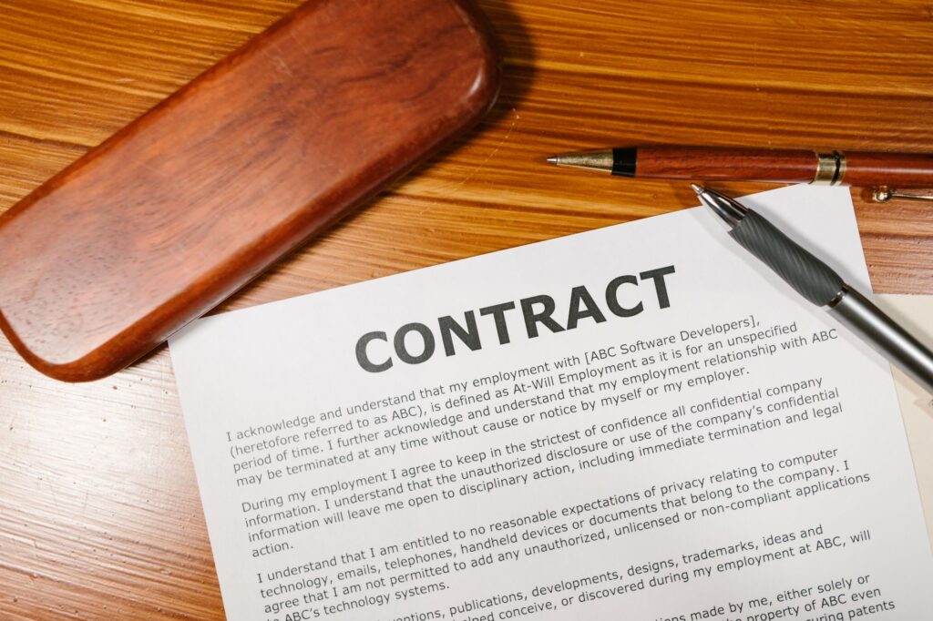 how to write terms and conditions contractor quote USA